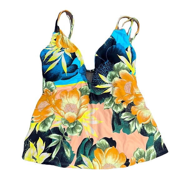 Lucky Brand Sunflower Slimming Tankini - Picture 4 of 12